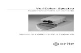 VeriColor Spectro - grupometrolab.com€¦ · VERICOLOR® SPECTRO 3 Declaración de CE Nombre del fabricante: X-Rite, Incorporated Representante Autorizado: X-Rite, Incorporated Siemensstraße