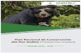 Plan Nacional de Conservación del Oso Andino … · 2 Plan Nacional de Conservación del Oso Andino (Tremarctos ornatus) en el Perú. Periodo 2016 - 2026 FABIOLA MUÑOZ DODERO Director