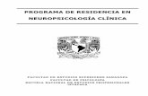 Residencia en Neuropsicologa - Bienvenida · universidad nacional autÓnoma de mÉxico coordinaciÓn del programa de maestrÍa y doctorado en psicologÍa programa de residencia en