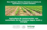 6tos Diálogos México-Alemania en materia de …centromariomolina.org/wp-content/uploads/2016/05/Dr-Flores-Lui... · Agricultura de conservación: uso sustentable de los recursos