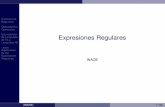 Expresiones Regulares - INAOEccc.inaoep.mx/~emorales/Cursos/Automatas/ExpRegulares.pdf · Expresiones Regulares Operadores y Operandos Equivalencia de Lenguajes de FA y Lenguajes