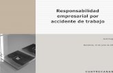 Responsabilidad empresarial por accidente de …itemsweb.esade.edu/fu/PDF/Mastersderecho/Seminarios/...SISTEMA DE RESPONSABILIDAD Compatibilidad (art. 42.3 LPRL y 123 LGSS): 9Indemnización