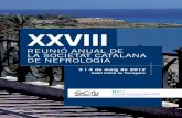 XXVIII - socane.cat · PRESENTACIÓ Benvolguts/des, És un plaer presentar aquesta XXVIII reunió anual de la Societat Catalana de Nefrologia que se celebrarà a Tarragona els dies