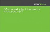 Manual de Usuario MA300-BT - ZKTeco Latinoamérica€¦ · MA300-BT 2 Nota: Utilice el método correcto de presionar para el registro y verificación de huellas digitales. Nuestra