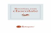Recetas con chocolate - recetasderechupete.com · Lo primero es hacernos con los envases, yo los he comprado en Mercadona. Los típicos para ﬂanes de papel aluminio, vienen 15 y