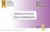 Sistema de Control Interno Institucional - Servicios en ... · COCO Criteria of Control Instituto Canadiense de Contadores ... EN EL SISTEMA DE CONTROL INTERNO Todos los servidores