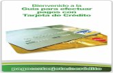 PAGO CON TARJETA.pdf · ¿Qué brjetas de crédito puedo utilizar para hacer mis pagos? Puedes usar cualquier tarjeta de Crédito emitida por Visa, Master-Card óAmerican