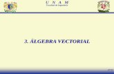 3. ÁLGEBRA VECTORIAL - Páginas Personales UNAMpaginaspersonales.unam.mx/files/468/3_Algebra_Vectorial.pdf · El alumno aplicará el álgebra vectorial en la resolución de problemas