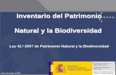 Inventario del Patrimonio Natural y la Biodiversidad · • Carencias en la comunicación y la educación destinadas a mejorar la concienciación sobre la biodiversidad ... Calendario
