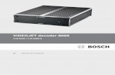 VIDEOJET decoder 8000 esresource.boschsecurity.com/documents/VJD_8000_Installation_Manual... · 6.3 Configurar el decodificador con ... El sistema cuenta con un módulo SSD de 64
