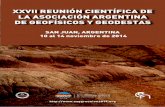 XXVII REUNIÓN CIENTÍFICA DE LA ASOCIACIÓN ARGENTINA DE ... academica... · Mostrar la importancia en la evaluación de peligro de desastres naturales para la toma de decisiones