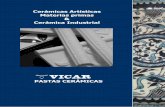 Cerámicas Artísticas Materias primas Cerámica Industrialvicar-sa.es/wp-content/uploads/VICAR-Catálogo-Pastas-Cerámicas... · 950º y 1100ºC. Estos materiales se suministran