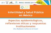 Infertilidad y Salud Pública en México Aspectos ... · Infertilidad y Salud Pública en México Aspectos epidemiológicos, reflexiones éticas y respuestas institucionales Dra Raffaela