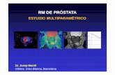 Dr. Josep Monill Clínica Creu Blanca, Barcelona · Obtención de la de la imagen imagen en en Resonancia Resonancia MagnéticaMagnética Los protones nucleares tienen un ... Prostate