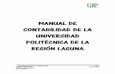 MANUAL DE CONTABILIDAD DE LA UNIVERSIDAD …€¦ · universidad politÉcnica de la regiÓn laguna página 2