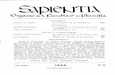 Sapientia Año XXIII, Nº 90, 1968bibliotecadigital.uca.edu.ar/repositorio/revistas/sapientia90.pdf · LA UBICACION DE LA INTELIGENCIA 1. El problema fundamentál de la Filosofía: