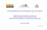 UNIVERSIDAD AUTÓNOMA DE NAYARIT - uan.edu.mx · Finalmente el recurso aprobado en el FAM 2006 será destinado para la segunda etapa del Centro Universitario de Ciencias de la Salud