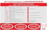 #volverparaAVANZAR - transportesrober.com · #volverparaAVANZAR más sencillo/menos transbordos/ para todos los barrios 29 líneas que conectan Granada 4 5 8 9 11 21 33 N1 N3 N4 N5