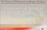 Enseñanza de lenguas y revitalización - site.inali.gob.mxsite.inali.gob.mx/SI/pdf/9_ponencia_MSP.pdf · Aprendizaje de lengua oral y escrita ... lingüístico de la L1 en la escuela
