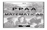 Departamento de Educación de Puerto Rico - …salonhogar.net/pruebaspr/3/Matematica3.pdf · La hoja de contestaciones ... Las preguntas de respuesta corta incluidas en las PPAA de