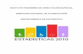 INSTITUTO PANAMEÑO DE HABILITACIÓN … IPHE 2010.pdf · Generales del Departamento de Estadística viii Breve descripción de los resultados xi Servicios Educativos 1 Servicios
