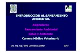 INTRODUCCIÓN AL SANEAMIENTO AMBIENTALecaths1.s3.amazonaws.com/saneamientovet/257388600.Clase SAnea… · Tema 1.Tema 1.Saneamiento Ambiental. Saneamiento Ambiental. Definiciones.