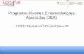 Programa Jóvenes Emprendedores Asociados (JEA)icape.es/images/JEA/anexes/MaterialadicionalICAPEeIdeadeNegocio.pdf · Con capacidad de reaccionar y resolver los problemas. ... Posibilidad