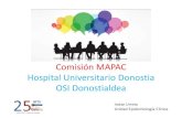 Comisi³n MAPAC Hospital Universitario Donostia OSI ... Osakidetza DONOSTIA OSPITALEA HOSPITAL DONOSTIA