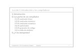 Lección 1: Introducción a los compiladoreswebdiis.unizar.es/~ezpeleta/lib/exe/fetch.php?media=misdatos:compi:... · Compiladores I. C.P.S. Universidad de Zaragoza -J.Ezpeleta- 1
