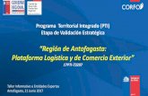 Presentación de PowerPoint Plataforma Logistica Antofagasta.pdf · diversificación productiva y la participación de más empresas en el proceso exportador, es ... tales como: Sao
