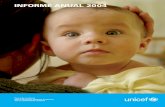 INFORME ANUAL 2004 - Home page | UNICEF · INFORME ANUAL DE UNICEF 2004 Abarca desde el 1° de enero al 31 de diciembre de 2004 ÍNDICE. 2 ... recaudar aproximadamente 1,5 millones
