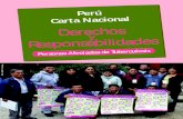 Perú C arta Nacional Derechos - forosalud.org.pe · Derecho al respeto a su dignidad de persona ... A que se mantenga reserva y confidencialidad de la información relacionada a
