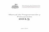 Manual de Programación y Presupuesto 2015 - …transparencia.info.jalisco.gob.mx/sites/default/files/... · proporcionar, la información financiera, contables, programática y presupuestario