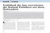 Calidad de los servicios de Salud Pública en San Salvadorbiblioteca.utec.edu.sv/siab/virtual/entorno/56232.pdf · estándares y desempeño de la Salud ... de salud pública en El