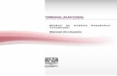 Módulo de Análisis Estadístico Tematizado Manual de …consultat.te.gob.mx/app/webroot/files/AnalisisEstadistico... · Consultar el catálogo de temas existente en el Sistema Computarizado
