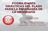 POSIBILIDADES DIDÁCTICAS DEL FLASH PARA LA …age.ieg.csic.es/secundaria/Material III Seminario web AGE/Isaac... · Prof. Isaac Buzo Sánchez IES Extremadura (Montijo) III SEMINARIO