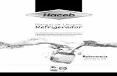 Manual de Usuario Refrigerador - Haceb | Fabricantes y ...€¦ · Las partes y accesorios que están sometidas a un constante ... Componente funcional del sistema de refrigeración