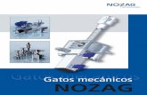 Gatos mecánicos NOZAG - tracsa.com · Sistema sinfín corona para un desplazamiento axial del husillo Gato mecánico Nozag NSE SN/SL Accesorios para Gatos mecánicos …
