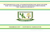 ACUERDOS DE CONVIVENCIA ESCOLAR DE LA UNIDAD EDUCATIVA ...uepelaraguaney.com/assets/acuerdos--de-convivencia-escolar-de-la... · La Unidad Educativa Privada “El Araguaney”, con