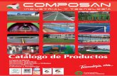Catálogo de Productos - composanindustrial.com · Catálogo de Productos Comprometidos con el Medio Ambiente Césped Artificial Pavimentos deportivos Pavimentos Industriales y Urbanos