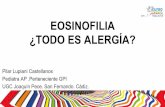 EOSINOFILIA ¿TODO ES ALERGÍA? - aepap.org · síntomas de rinitis persistente que se relaciona con la ingesta de ácido acetil salicílico, asma intrínseca y eosinofilia nasal