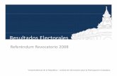 Resultados Referendum Revocatorio - 2008 [Modo de ... · ¿Usted está de acuerdo con la continuidad del proceso •de ... se incrementó en .77 votos entre 7y ; ... •José Luis