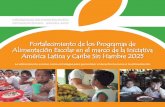 Fortalecimiento de los programas de alimentación escolar … · Producción de una publicación a partir del Foro de Expertos sobre Alimentación Escolar Sostenible. Al final del