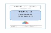 TEMA 2 - efiucv.weebly.comefiucv.weebly.com/uploads/4/8/1/2/48129169/calculo_ii_(tema_2).pdf · Se comienza en este capítulo introduciendo la noción de integral definida conectándola