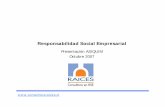 Responsabilidad Social Empresarial - asiquim.cl - RSE.pdf · Medio ambiente Calidad de Vida Laboral Compromiso con la Comunidad Marketing Responsable Modelo de Gestión=RSE ... Microsoft