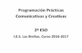 Programación Prácticas Comunicativas y Creativas 2º …ñas.es/paginas/departamentos/PGA web 1617... · Plan de refuerzo. Estrategias de trabajo con los ejes transversales y la