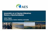 Inversión en el Sector Eléctrico Retos y Oportunidades (Alternegy - Suez) 56,2 Chan I (AES Changuinola) 223,0 Bonyic (Hidroecologica del Teribe) 30,0 467,5 El Alto (Hydro Caisán,