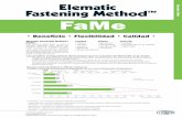 Elematic FaMe FaMe - elematic.studio.crasman.fielematic.studio.crasman.fi/pub/Marketing/Brochures/FaMe+Brochures/... · • El sistema de encofrado más flexible y eficaz para mesas