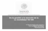 De la gestión a la atención de la co morbilidad TB-VIH · Programa VIH Proporciona información, detección TB y referencia de TB y proporciona TPI Modelo colaborativo para la atención