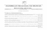 ASAMBLEA REGIONAL DE MURCIAhermes.asambleamurcia.es/documentos/pdfs/boar/Boar... · La Asamblea Regional de Murcia insta al Consejo de Gobierno al estudio y toma en consideración